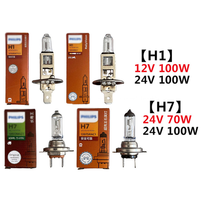 Foton Aumark Truck Model Full Car Floodlight H1 H3 H4 H7 12V 24V Lâmpada de Halogênio Automático