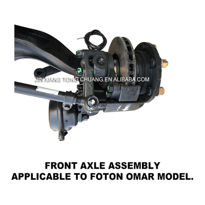 Montagem do eixo frontal de metal preto para Foton Aumark 3.8 Truck e robusto