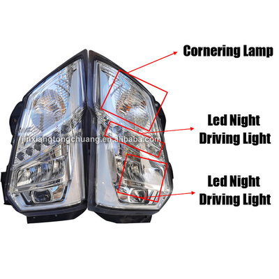 Ano 2005- Luz de faróis para o design moderno foton aumark caminhão em preto transparente