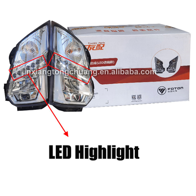 Ano 2005- Luz de faróis para o design moderno foton aumark caminhão em preto transparente