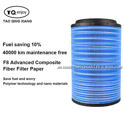OE NO. PU K2332 Azul Original Foton Aumark Filtro de ar comprimido para automóveis Finamente processado