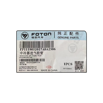 Foton Original Tuolou SAP Intercooler Intake Hose P1119012017A0 outras peças do motor
