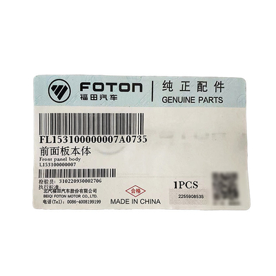 2002-2016 Ano Foton Acessórios de caminhão Omako Bell azul carro elétrico painel frontal tira