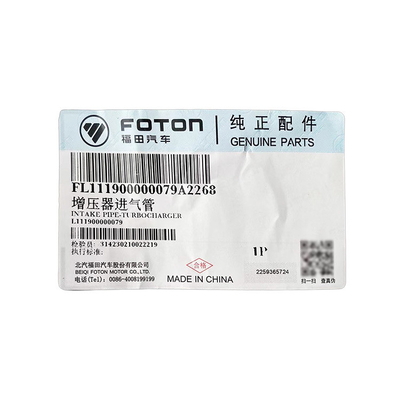 A FOTON Aumark Supercharger intake pipe L011901220MA0 L111900000079 para o modelo de automóvel Aumark