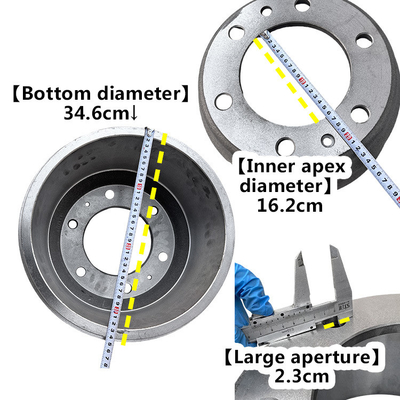 Foton Omako Oling MRT CTX Rear Wheel Brake Drum Assembly 3104102-HF16030FTG11 Peças OEM