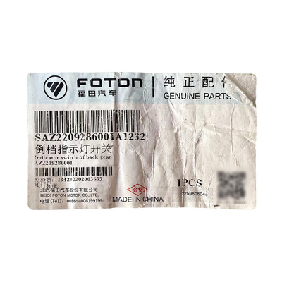 Fukuda Omako Revo CTS9 Indicador de luz do travão de mão para Foton 2002-2016 AZ2209286001