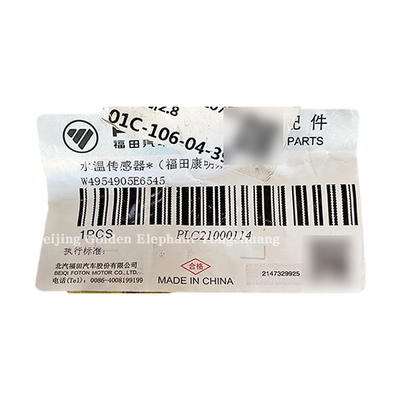 Sensor de temperatura do refrigerante de primeira geração para camião chinês 4954905 3865346 3096153
